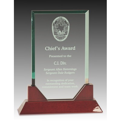 Quadrangle Glass Award (7"x8¾")