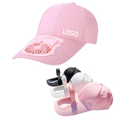 Summer Cooling USB Charging Fan Baseball Cap