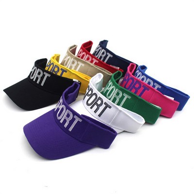 Sports Sun Visor With Velcro Clousre