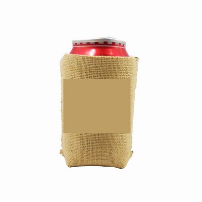 Jute Beer Can Cooler