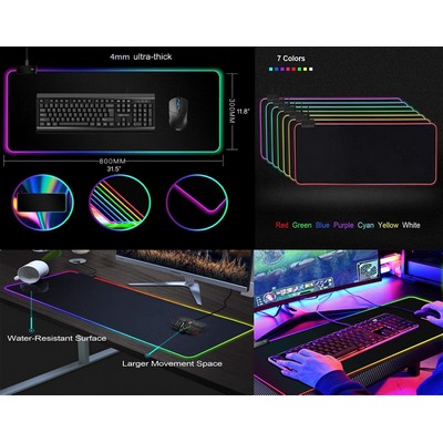 Kidder iBank® Gaming Extended LED Mouse Pad