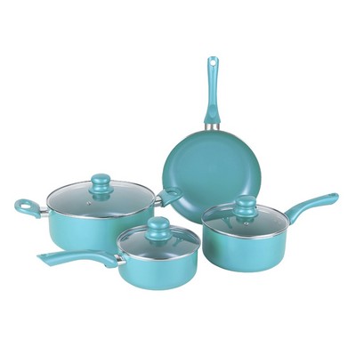 7 Piece Blue Cookware Set