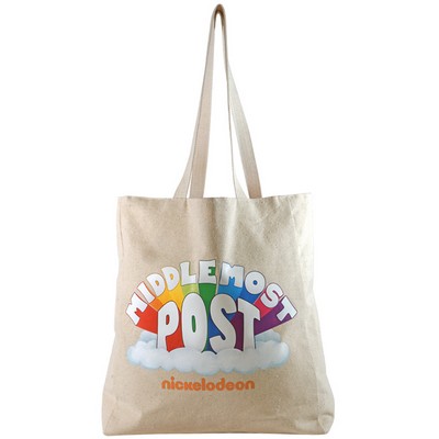 Full Side Gusset Cotton Tote, with Cotton Handles & Sublimated Liner