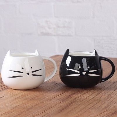 12oz Cute Ceramic Cat Coffee Mug