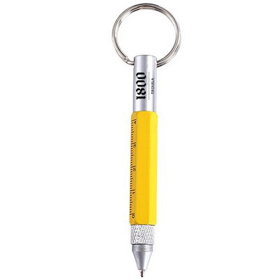 6-in-1 Metal Pen With Keychain