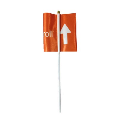 Mini Double Sided Handle Signal Flag