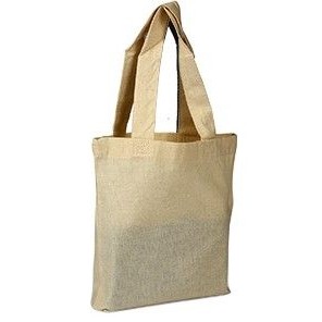 100% Cotton Sheeting Large Economy Tote w/Mini Gusset