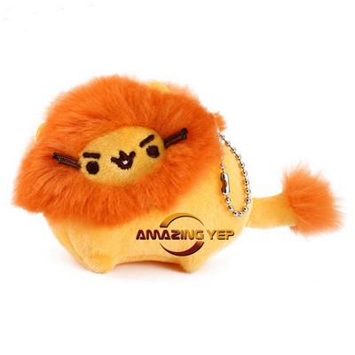 4" Keychain Squishmallow Plush Key Tag - Lion