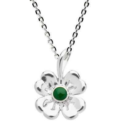 Jilco Inc. Sterling Silver Clover Necklace