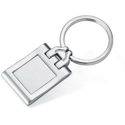 Rectangular Shaped Metal Keyring