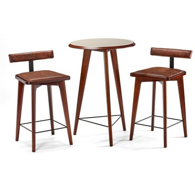 Brunswick Sao Bento Pub Table and Stools - Chestnut