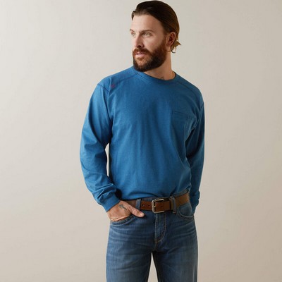 FR Air Crew Long Sleeve Key Largo Heather T-Shirt