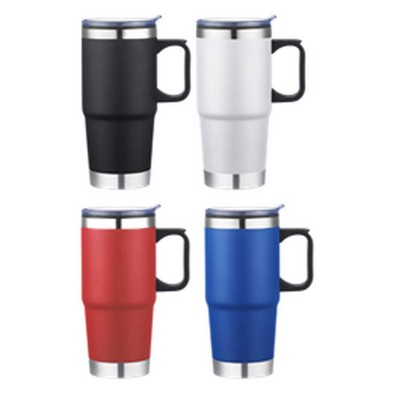 24 oz. S/S Travel Mug With Stainless Steel Bottom