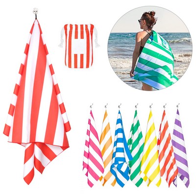 Cabana Beach Towel With Bag