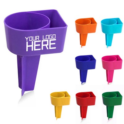 Beach Cup Holder with Pocket