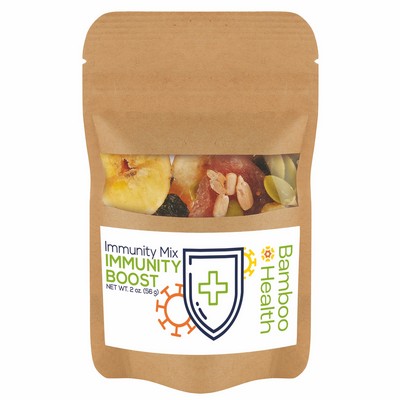 Resealable Kraft Pouch w/ Nut Free Immunity Mix