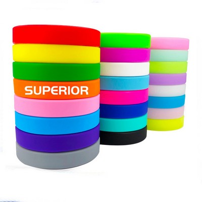 1/2" Width Silicone Bracelets