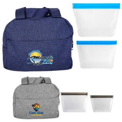 Heathered Bagged Cooler Set