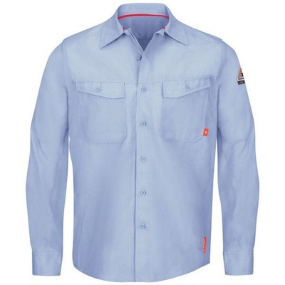 Bulwark™ iQ Series® Men's Endurance Work Shirt - Light Blue