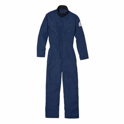 Bulwark™ Men's Flame-Resistant Chemical-Splash Protection Premium Coverall - Navy Blue