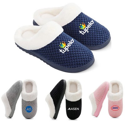 Winter Memory Foam Coral Fleece Slippers