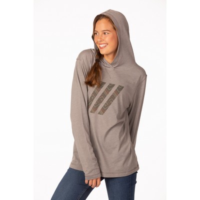 PRIMEASE® Ladies' Tri-Blend Hoodie Shirt