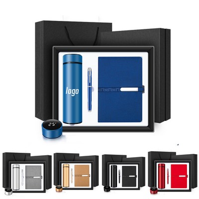 Gift Set Box Smart Vacuum Bottle Pen Notebook