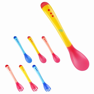 Baby Heat-Sensing Spoon and Fork Set