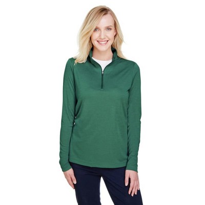 Team 365 Ladies' Zone Sonic Heather Performance Quarter-Zip