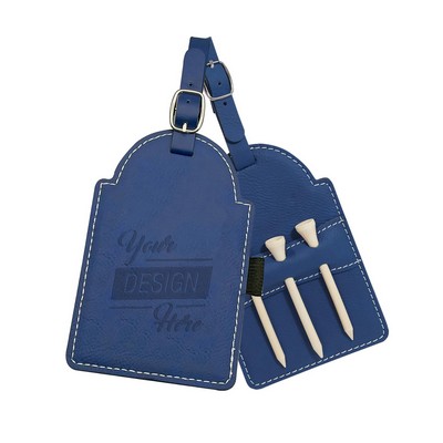 PU Leather Golf Tee Bag Tag