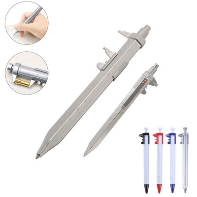 2-In-1 Ballpoint Pen With Caliper