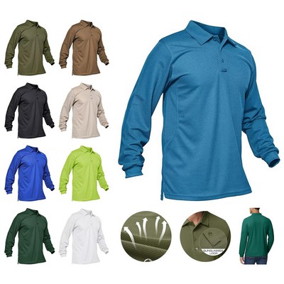 Quick Dry Long Sleeve Polo Shirt