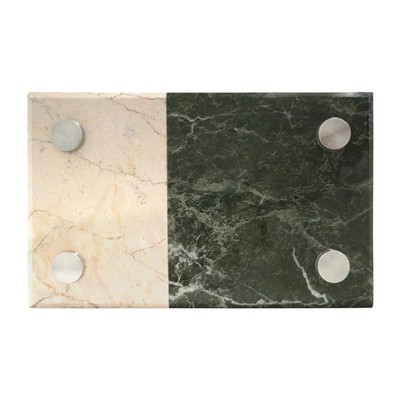 Boticino Beige/Jade Leaf Green Combination Marble Sign (8"x?"x5")