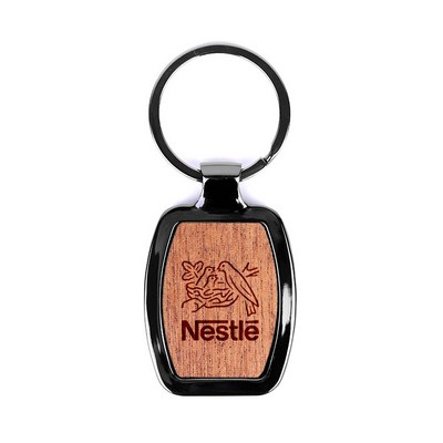 Revere Oval Wood Key Chain (Factory Direct - 10-12 Weeks Ocean)