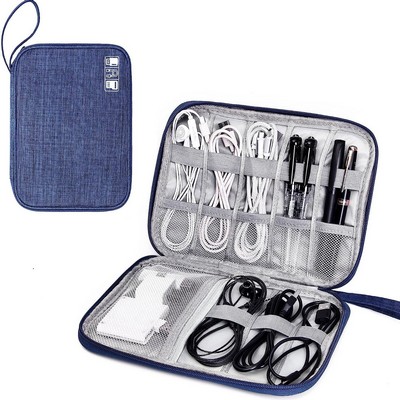 Portable Travel Electronics Cable Organizer Bag