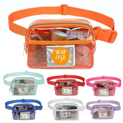 Transparent Waist Bag New Nylon Waterproof Outdoor Sports Running Waist Bag