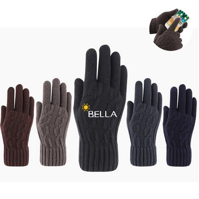 Touch Screen Warm Gloves With Thermal Soft Knit Lining