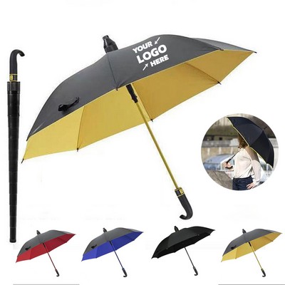 Waterproof Cover Curved Hook Golf Umbrella