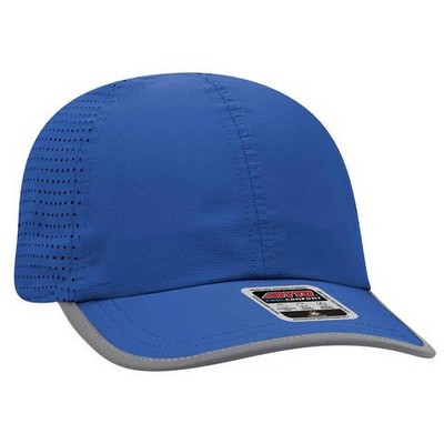 Otto Reflective Trim Running Sport Cap w/Perforated Back