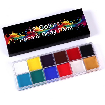 12 Color Oil Painting Drama Performance Makeup Oil Painting Halloween Makeup Oil Painting Body Paint