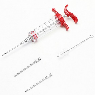 BBQ Marinade Injector Syringe with Screw-on Needle