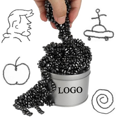 500pcs Magnet Balls/Ferrite Putty with Metal Tin