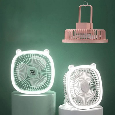 Cool and Illuminated Hanging Mini Portable Nightlight Fan