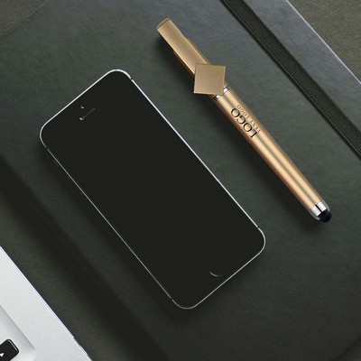 Phone stand pen with stylus