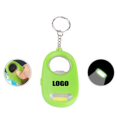 Bottle Opener With Lamp Keychain