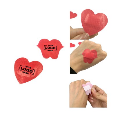 Heart and Lip Shaped Adhesive Bandages