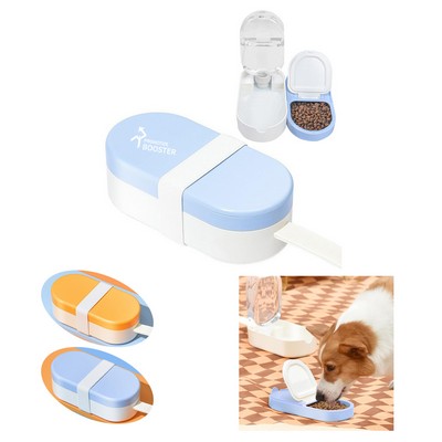 Portable Dog Water Bottle With Food Container