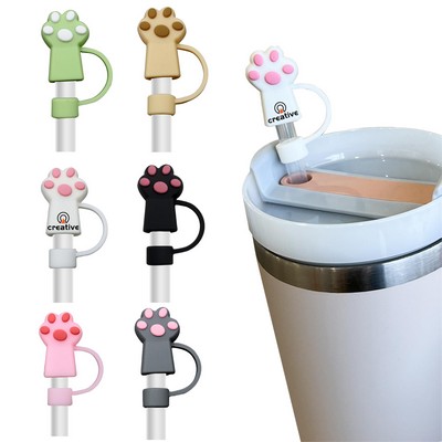 Cute Paw Dust Proof Straw Topper