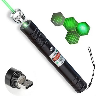 Rechargeable Red and Green Laser Pointer for Presentations