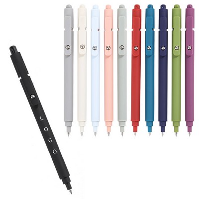 Retractable Press Gel Pens With Rolling Ball